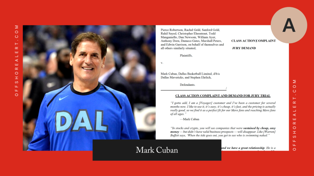 Mark Cuban Voyager Digital class action